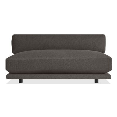 Blu Dot Sunday Armless Sofa - Color: Black - SN1-SFNARM-CH