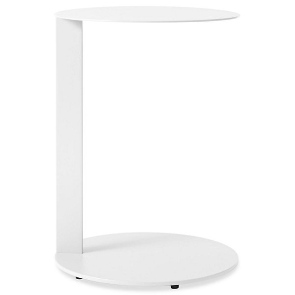 Blu Dot Note Side Table - Color: White - Size: Small - NT1-SIDTBL-WH