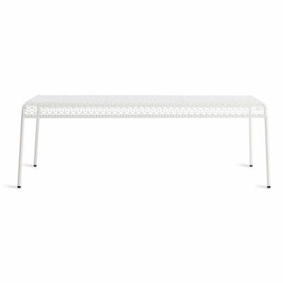 Blu Dot Hot Mesh Bench - Color: White - HM1-BENCHX-WH