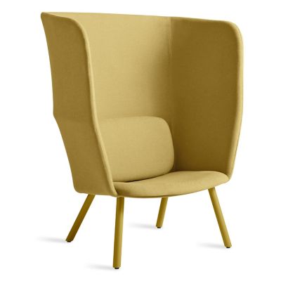 Blu Dot Hedge High Back Lounge Chair - Color: Yellow - HD1-HILNGE-FL