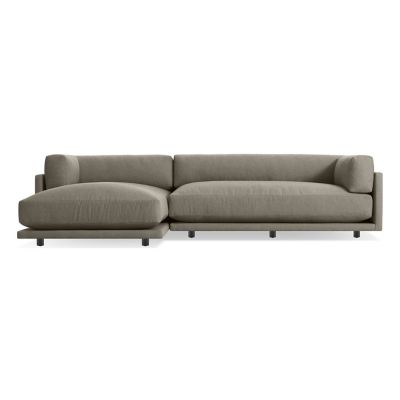 BDT2170073 Blu Dot Sunday Small Sofa with Chaise - Color: Bla sku BDT2170073