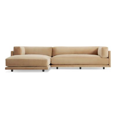 Blu Dot Sunday Small Sofa with Chaise in White