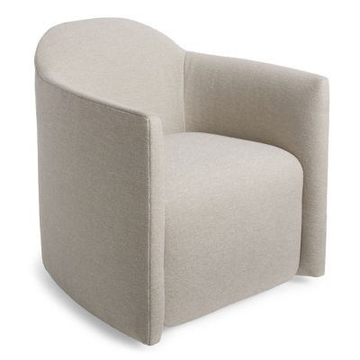 Blu Dot About Face Swivel Lounge Chair - Color: Cream - AF1-SWVLNG-LN