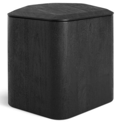Blu Dot Hoard Hitch Side Table with Storage - Color: Black - Size: Medium - HR1-SIDTBL-BK