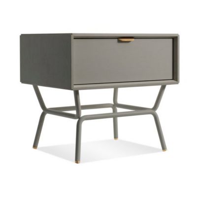 Blu Dot Dang 1 Drawer Nightstand - Color: Grey - DA1-1NTSND-GY