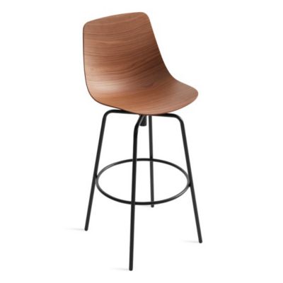 BDT2266170 Blu Dot Clean Cut Swivel Barstool - Color: Brown - sku BDT2266170