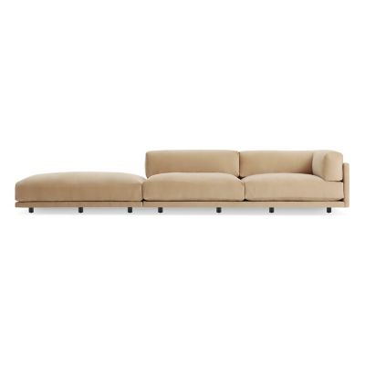 Blu Dot Sunday Long and Low Sectional Sofa - Color: Brown - SN1-LNGLWR-CV