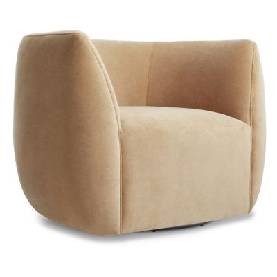 Blu Dot Council Swivel Lounge Chair - Color: Beige - CO1-SWVLNG-CV