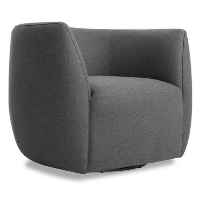 BDT2338268 Blu Dot Council Swivel Lounge Chair - Color: Grey  sku BDT2338268