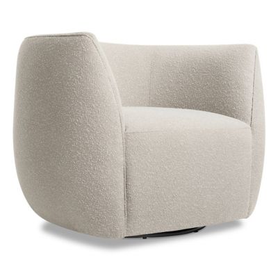 BDT2338270 Blu Dot Council Swivel Lounge Chair - Color: White sku BDT2338270