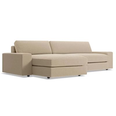 Blu Dot Esker Sofa With Chaise - Color: Cream - ES1-SFLFCH-CA