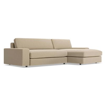 Blu Dot Esker Sofa With Chaise - Color: Cream - ES1-SFRTCH-CA