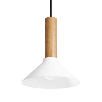 Blu Dot Emblem Pendant Light - Color: White - Size: Small - EM1-SPENWO-WH