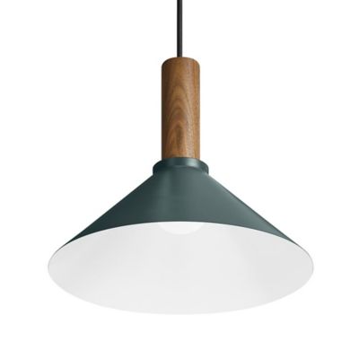 Blu Dot Emblem Pendant Light - Color: Green - Size: Medium - EM1-MPENWL-NG