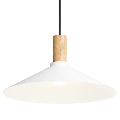 Blu Dot Emblem Pendant Light - Color: White - Size: Large - EM1-LPENWO-WH