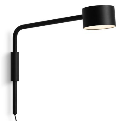 Blu Dot Verge Adjustable LED Wall Sconce - Color: Black - VE1-ADJSCN-BK