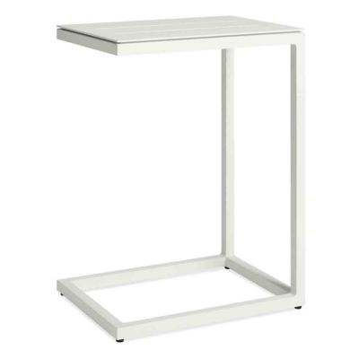 Blu Dot Skiff Outdoor Side Table - Color: White - SK1-CTABLE-WH
