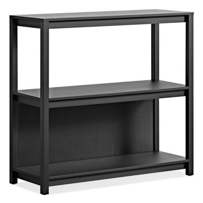 Blu Dot Open Plan Small Low Bookcase - Color: Black - OP1-SMLLOW-BK