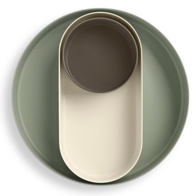 Blu Dot Ends Trays, Set of 3 - Color: Green - EN1-TRYSET-M2