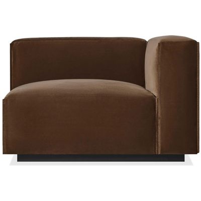 Blu Dot Cleon Right Arm Lounge Chair - Color: Brown - CL1-RARMCH-CV