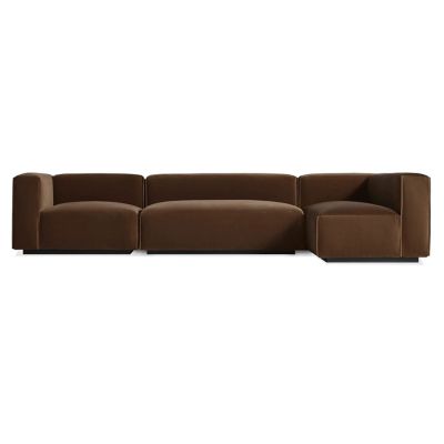 Blu Dot Cleon Medium Plus Sectional Sofa - Color: Brown - CL1-LSECMP-CV