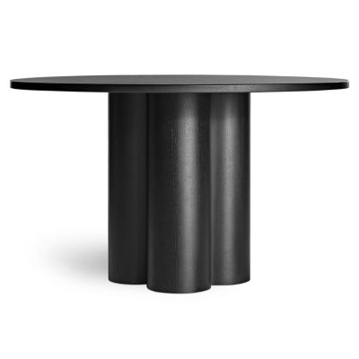 Blu Dot 4/4 Round Dining Table - Color: Black - Size: Small - 4Q1-48TBBK-BK