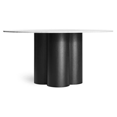 Blu Dot 4/4 Round Dining Table - Color: Black - Size: Large - 4Q1-60TBBK-MB