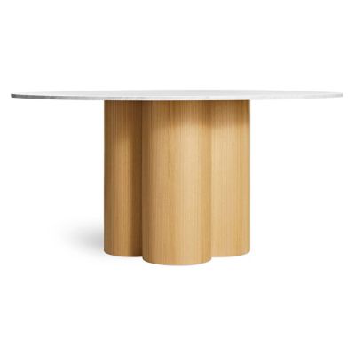 BDT2463467 Blu Dot 4/4 Round Dining Table - Color: White - Si sku BDT2463467