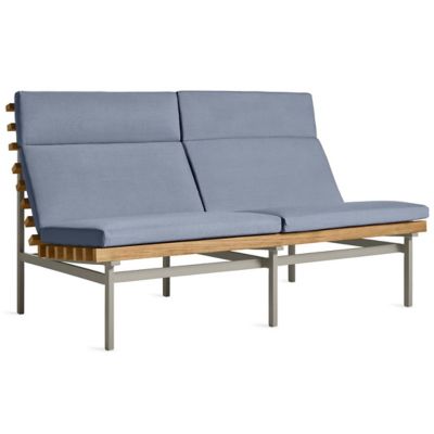 Blu Dot Perch Outdoor 2 Seat Sofa - Color: Blue - PH1-SFA2ST-HZ