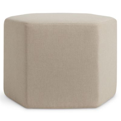 Blu Dot Hecks Outdoor Ottoman - Color: Cream - HK1-ODOTTO-LN