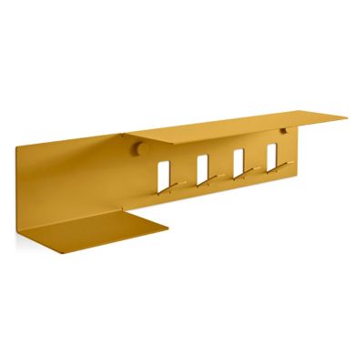 BDT2525817 Blu Dot Hall Pass Wall Shelf with Hooks - Color: Y sku BDT2525817