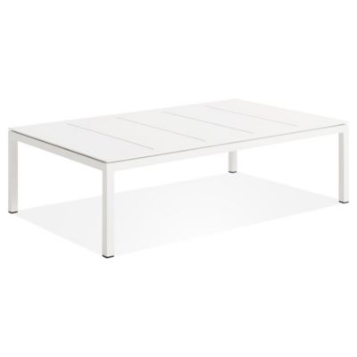 Blu Dot Skiff Outdoor Coffee Table - Color: White - SK1-COFTBL-WH