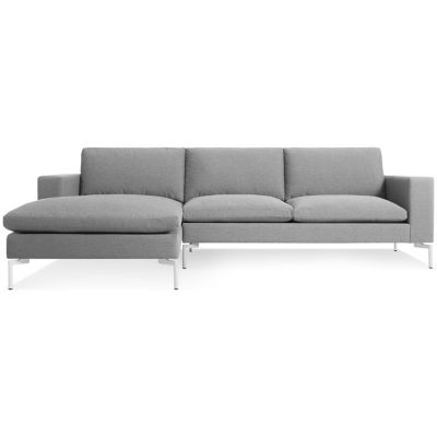 Blu Dot New Standard Sofa with Chaise - Color: Grey - NS1-SECWHB-GY