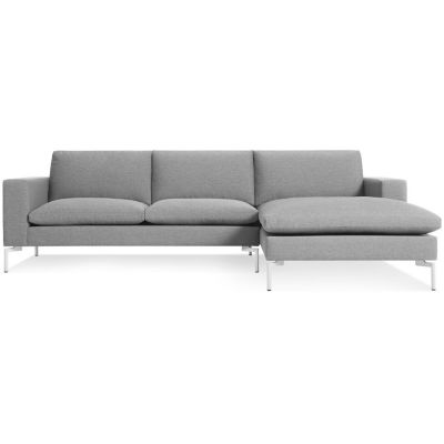 Blu Dot New Standard Sofa with Chaise - Color: Grey - NS1-SECWHA-GY