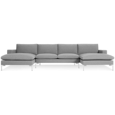 Blu Dot New Standard U-Shaped Sectional Sofa - Color: Grey - NS1-USECWH-GY