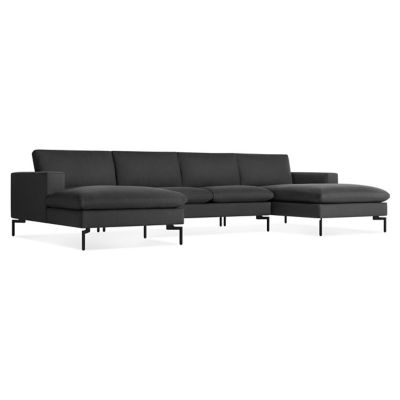 Blu Dot New Standard U-Shaped Sectional Sofa - Color: Black - NS1-USECBK-PA