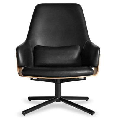 Blu Dot Lock Swivel Lounge Chair - Color: Black - LC1-LNGEBK-ON
