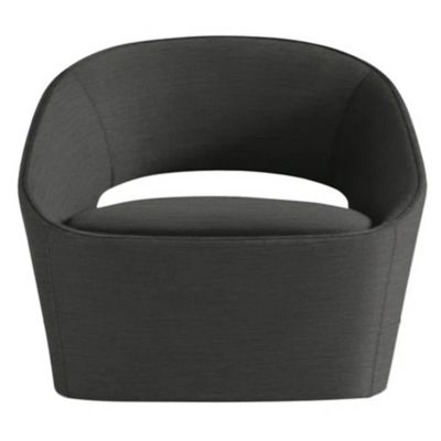 Bernhardt Design Astra Self-Return Swivel Lounge Chair in Black