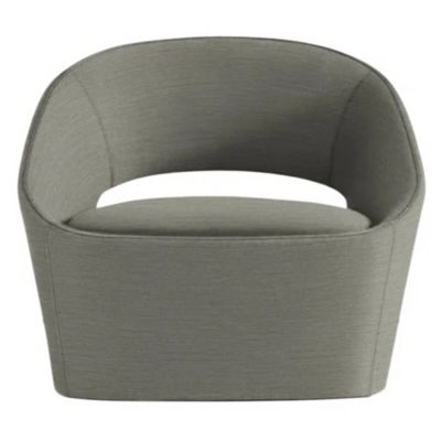Bernhardt Design Astra Self-Return Swivel Lounge Chair in Grey