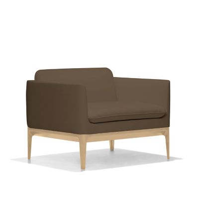 Bernhardt Design Atlantic Lounge Chair - Color: Brown - 6262_837_Maple3470_