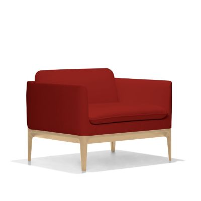 Bernhardt Design Atlantic Lounge Chair - Color: Red - 6262_3470-060_MPL837