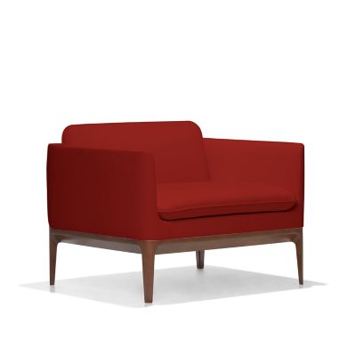 Bernhardt Design Atlantic Lounge Chair - Color: Red - 6262_860_Maple3470_06