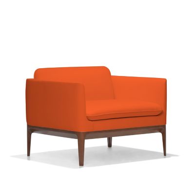 Bernhardt Design Atlantic Lounge Chair - Color: Orange - 6262_860_Maple3470