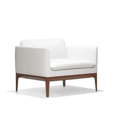 Bernhardt Design Atlantic Lounge Chair - Color: White - 6262_860_Maple3113_