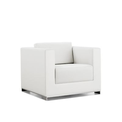 Bernhardt Design b.1 Lounge Chair - Color: White - 4302BS_3113_200