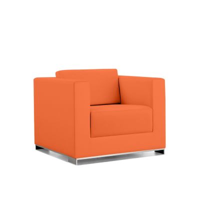 BERY1453934465 Bernhardt Design b.1 Lounge Chair - Color: Orange  sku BERY1453934465