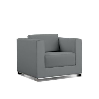 Bernhardt Design b.1 Lounge Chair - Color: Grey - 4302BS_3470_101