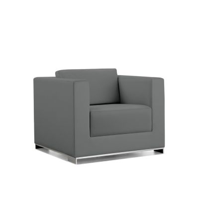 Bernhardt Design b.1 Lounge Chair - Color: Grey - 4302BS_3113_211