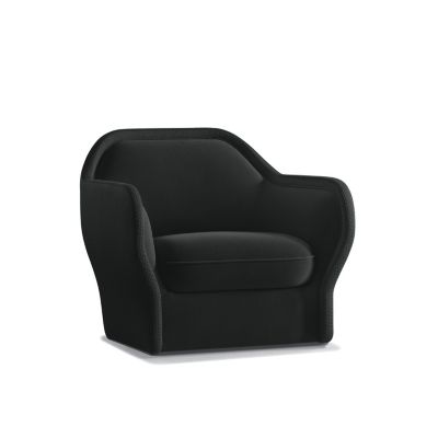 BERY1453934770 Bernhardt Design Bardot Lounge Chair - Color: Blac sku BERY1453934770