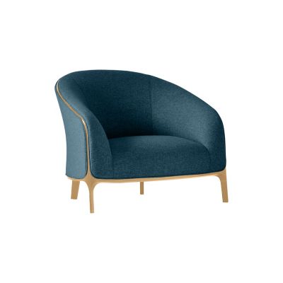 Bernhardt Design Catherine Lounge Chair - Color: Blue - 4750_837_Maple3470_